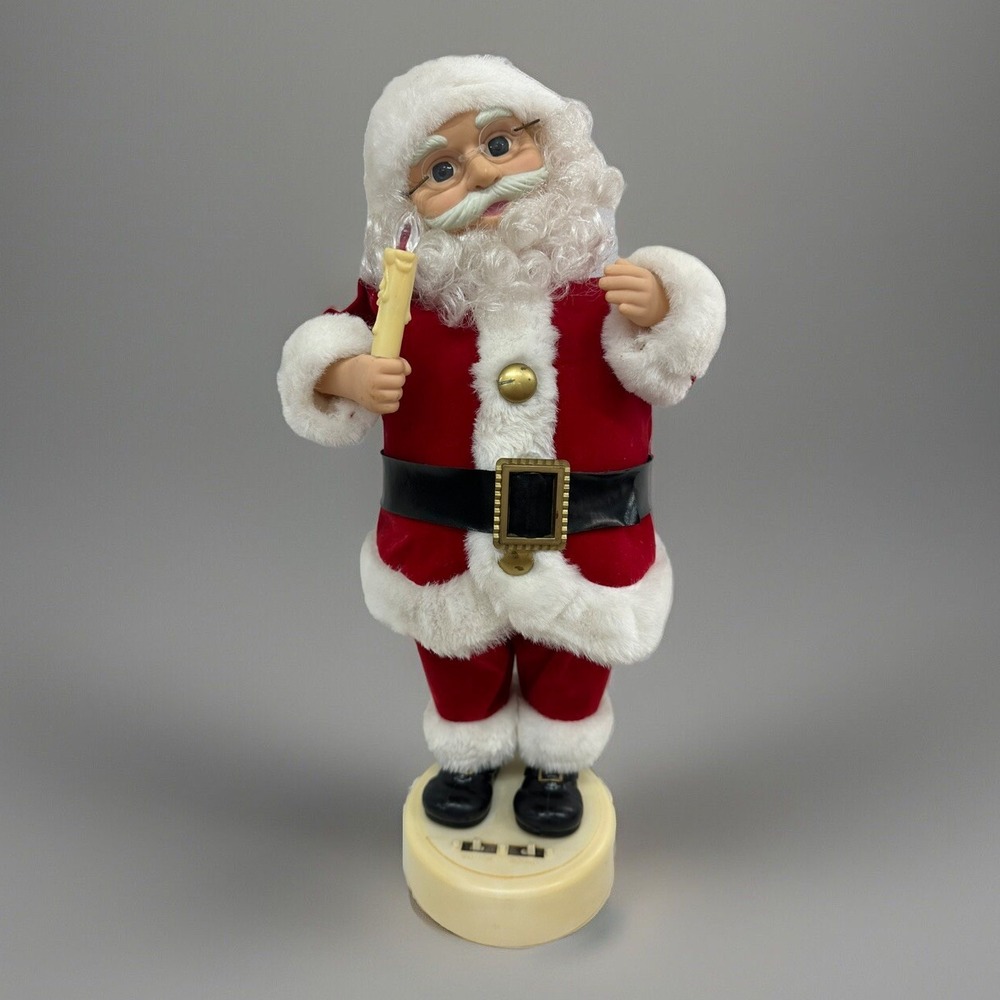 Vintage 1989 Telco Motionettes Of Christmas Santa Sound